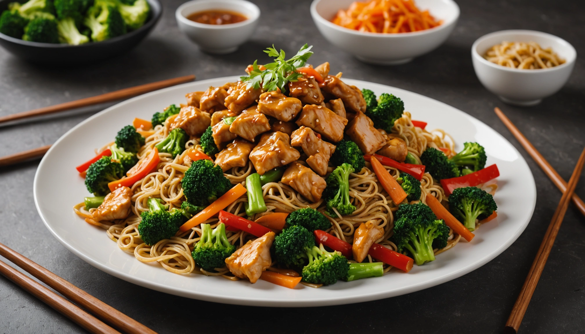 recette nouille sauté poulet