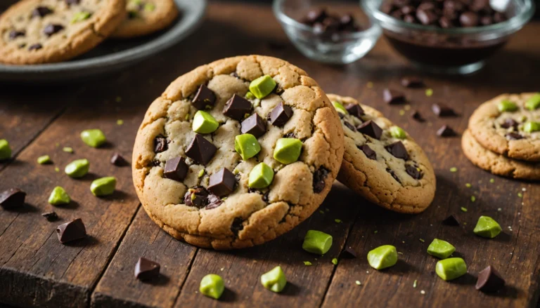 cookie pistache chocolat