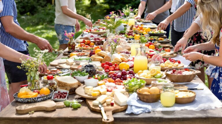 présentation buffet champêtre