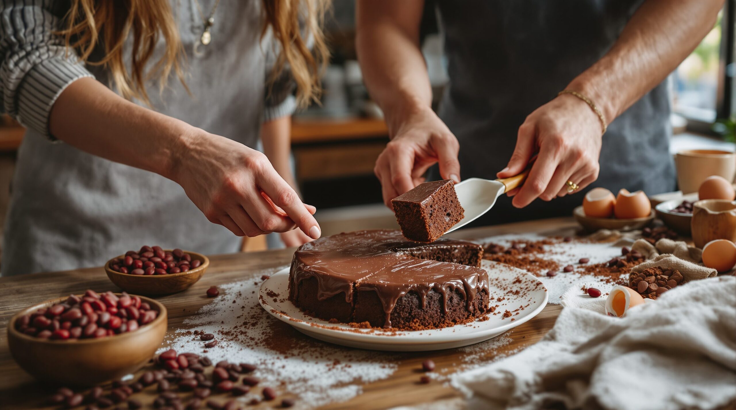 fondant chocolat haricots rouges