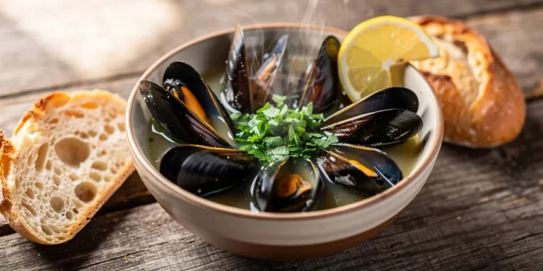 moules à l'ail