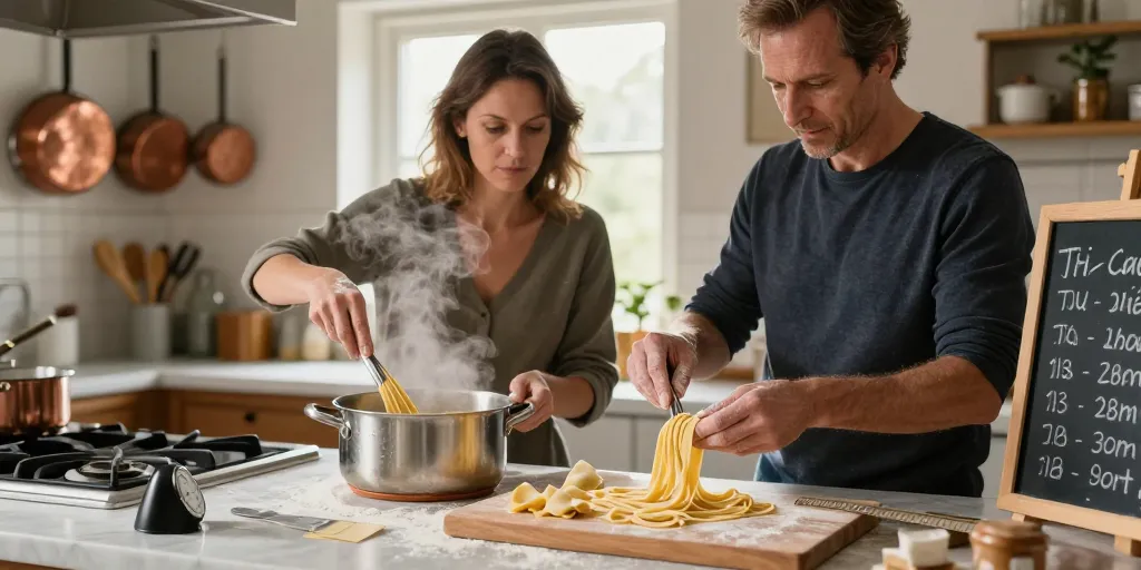 cuisson pates fraiches maison