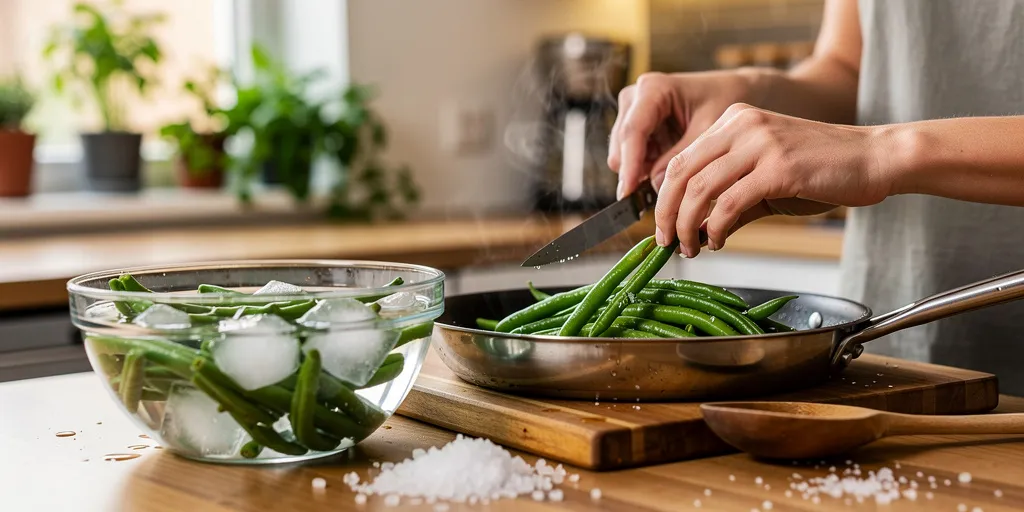 préparer haricot vert