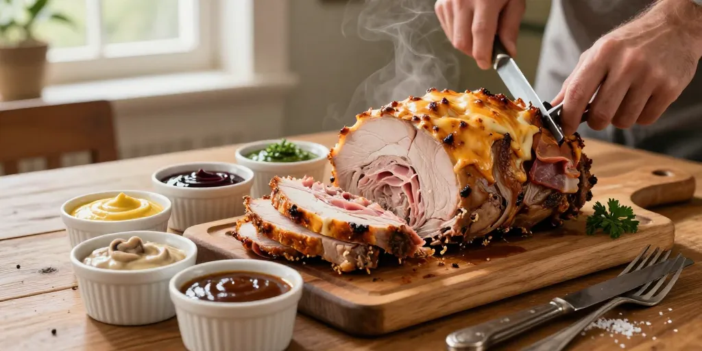 sauce pour rôti de porc orloff au four