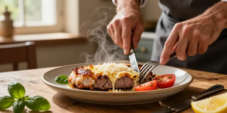 escalope gratinée à l'italienne