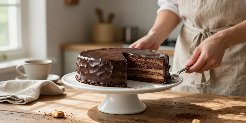 gateau boudoir chocolat