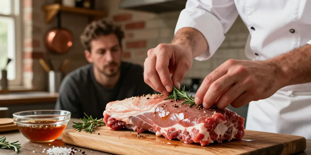 longe de porc marinade