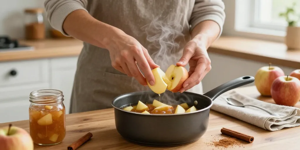 recette compote de pomme cannelle