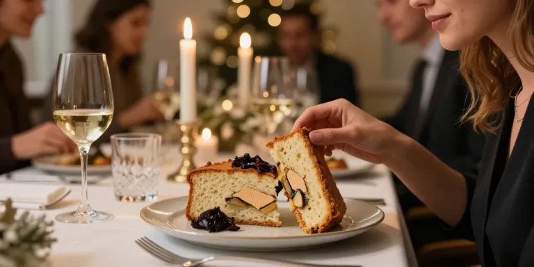 cake au foie gras et confit d'oignons