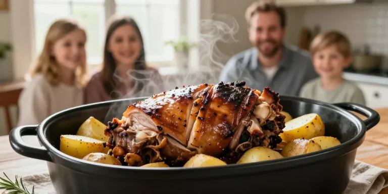 rôti de porc pomme de terre au roaster