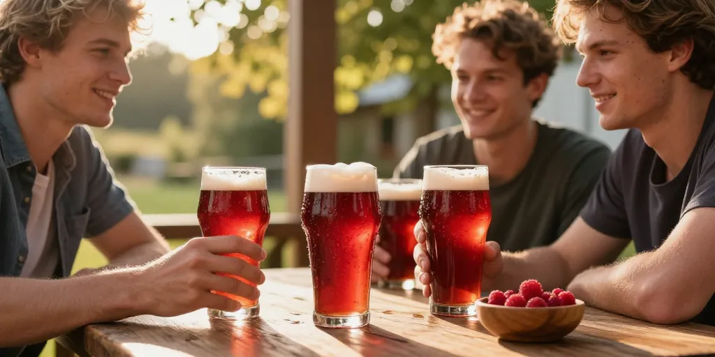 bière aux fruits rouges