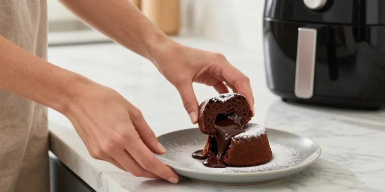 coeur coulant chocolat air fryer