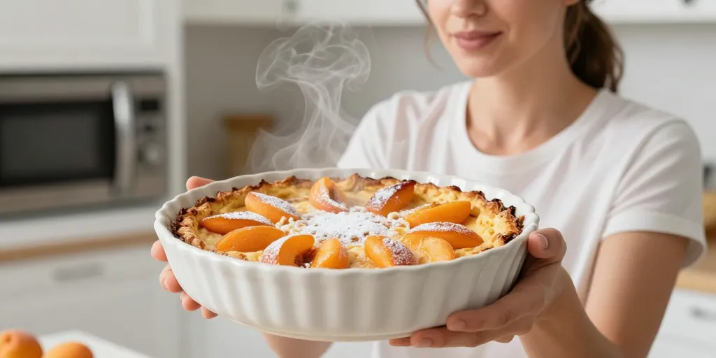 clafoutis abricot au micro onde