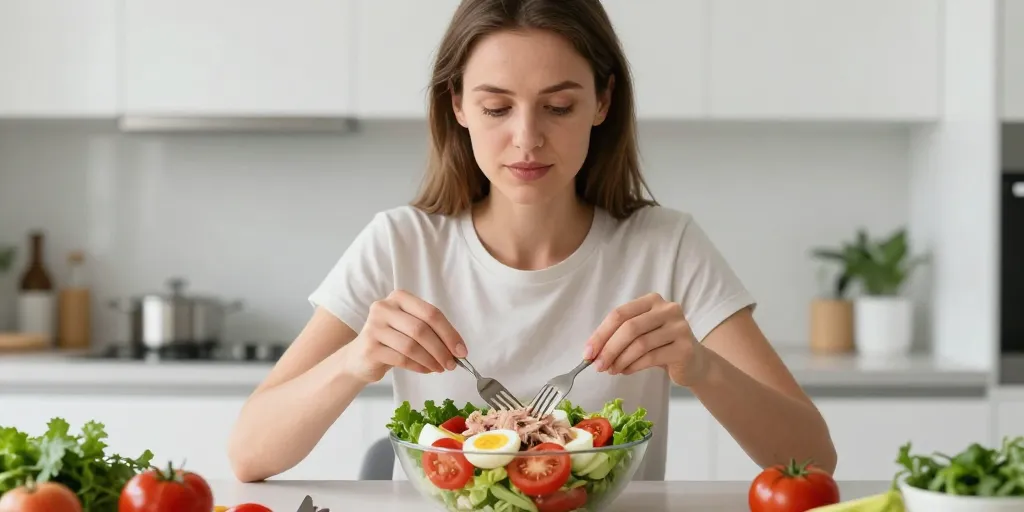 salade tomate oeuf thon