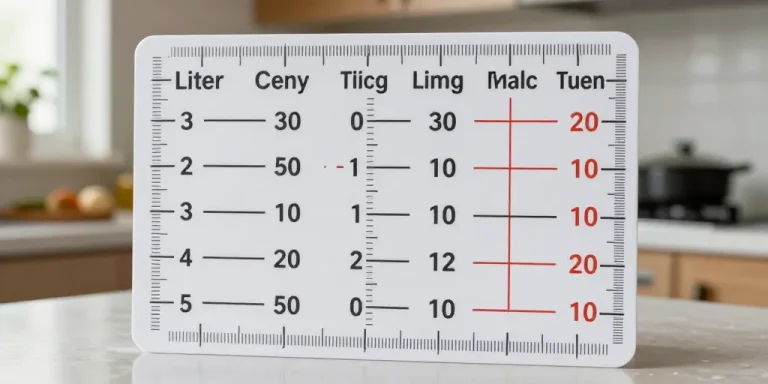 tableau litre cl ml