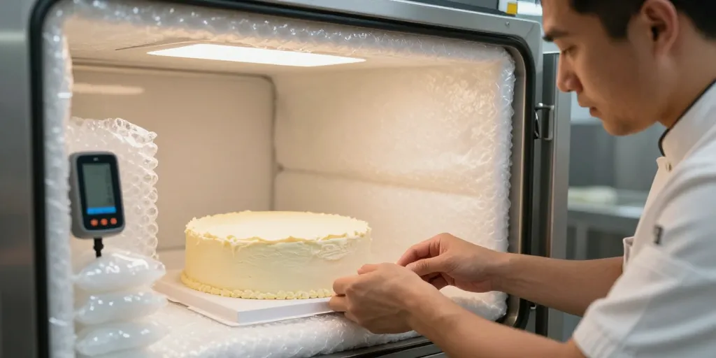 transport gâteau frais