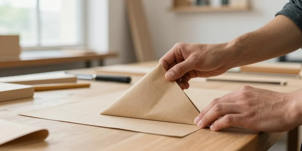 faire un cornet en papier kraft