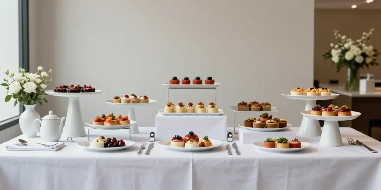 présentation buffet traiteur luxe