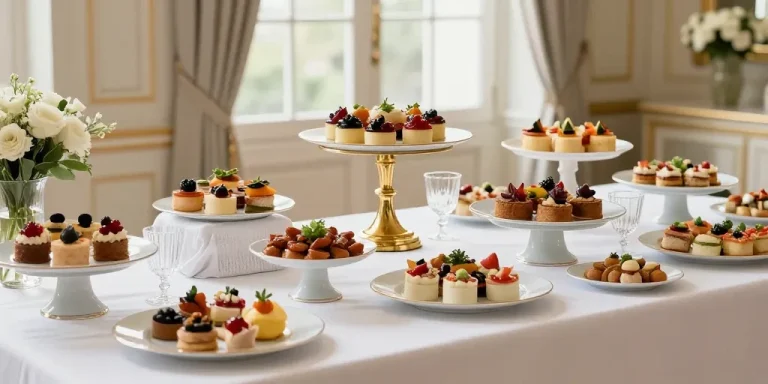 présentation buffet traiteur luxe